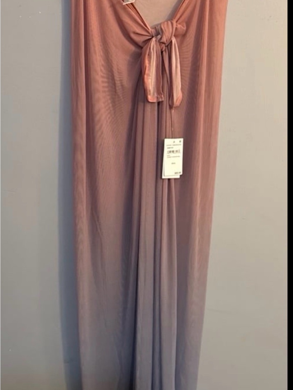 Good American Dusty Rose Tie-Front Sarong